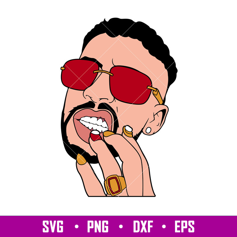 Bad Bunny 9, Bad Bunny Svg, Yo Perreo Sola Svg, Bad bunny logo Svg, El Conejo Malo Svg, png eps, dxf file.jpg