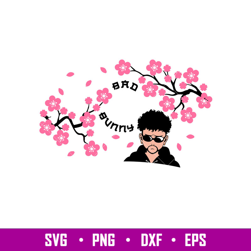 Bad Bunny Yonaguni Full Wrap, Bad Bunny Yonaguni Full Wrap Svg, Starbucks Svg, Coffee Ring Svg, Cold Cup Svg,png,eps,dxf file.jpg