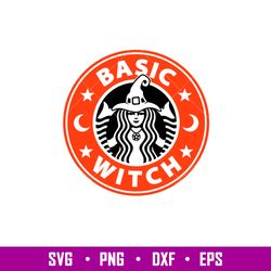 Basic Witch, Basic Witch Svg, Halloween Svg, Starbucks Coffee ring Svg, Witch Svg, png, eps, dxf file