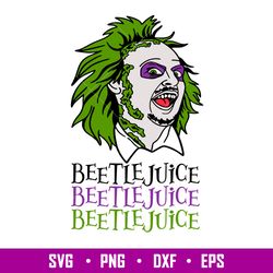 Beetlejuice Face, Beetlejuice Face Svg, Trick Or Treat Svg, Halloween Svg, Spooky Season Svg,png, eps, dxf file