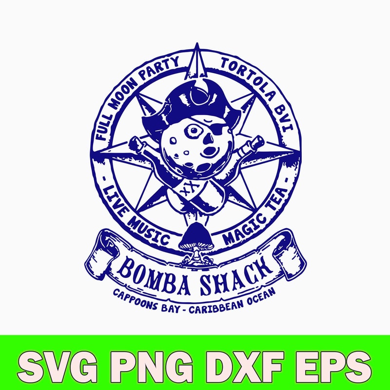 Bomba Shack Vintage Reggae Bar Pub Jamaica Caribbe Svg, Bombas Shack Bar Svg, Png Dxf Eps File.jpg