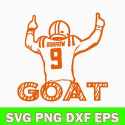 burrow goat tiger svg, burrow goat svg, sport svg, png dxf eps file