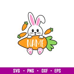 bunny boy name holder, bunny boy name holder svg, happy easter svg, easter egg svg, spring svg, png, dxf, eps file
