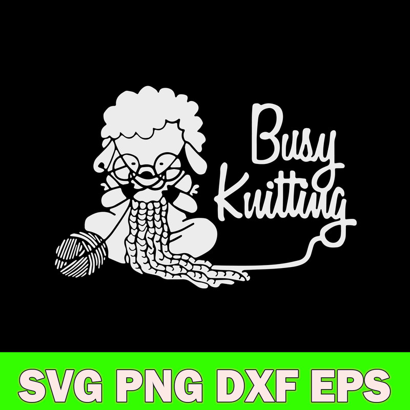 Busy Kuitting Svg, Sheep Animal Svg, Png Dxf Eps File.jpg