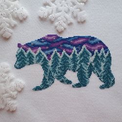 Aurora bear - cross stitch pattern