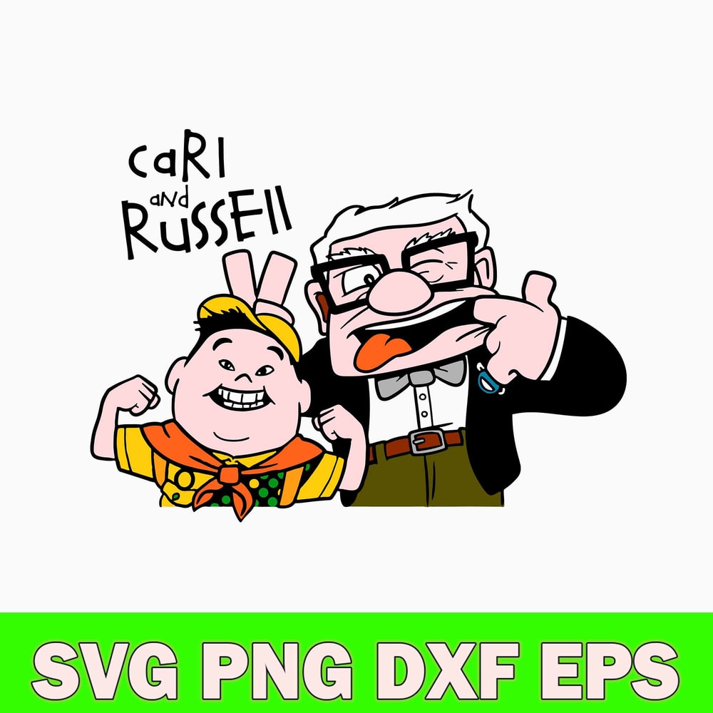 Cari And Russell Svg, Mr Fredrickson and Russell Svg, Png Dxf Eps File.jpg