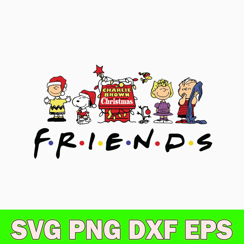 Charlie Brown  Friends Svg, Snoopy Christmas  Svg, Png Dxf Eps File.jpg