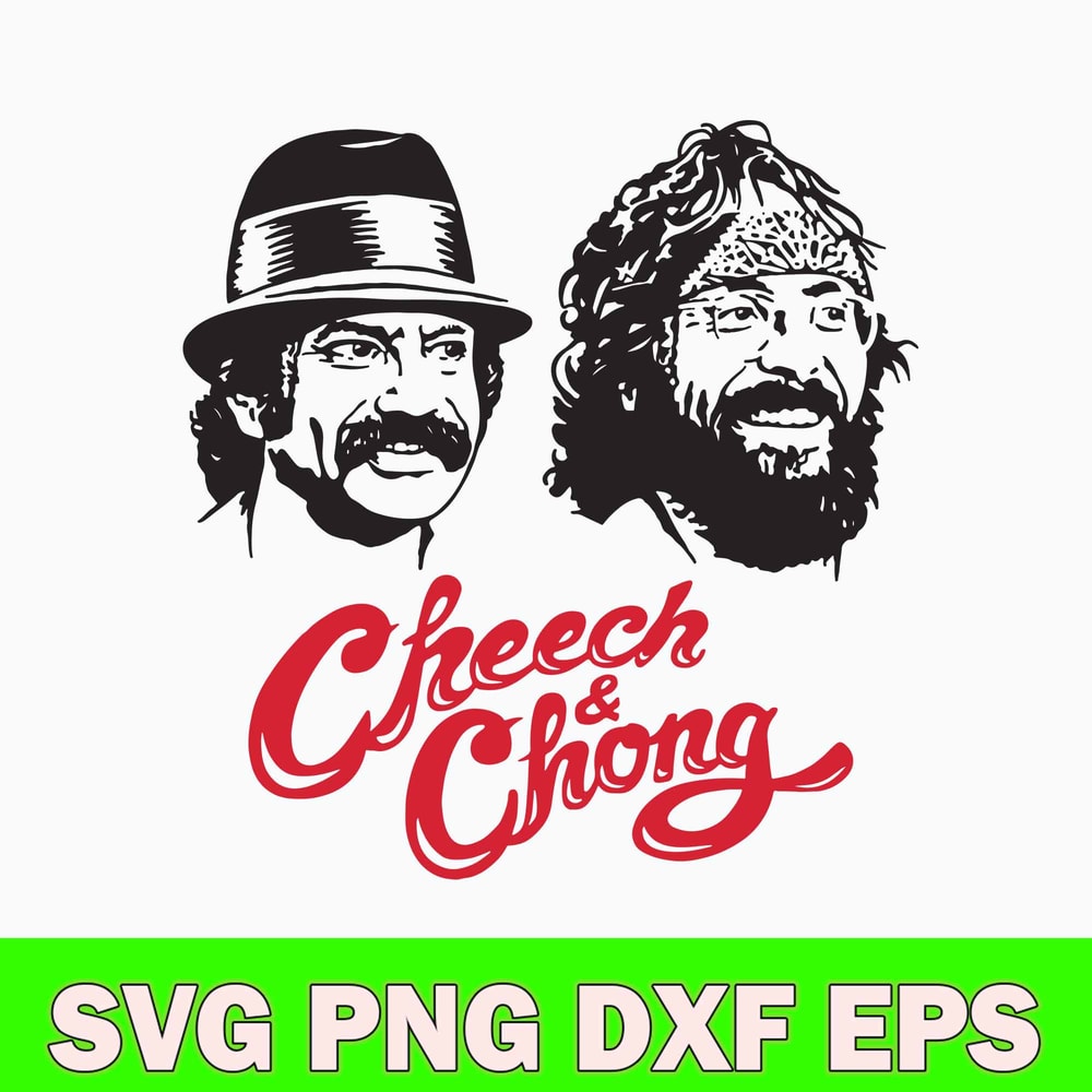 Cheech And Chong 2 Cannabis Svg, Cheech and Chong Svg, Png Dxf Eps File.jpg