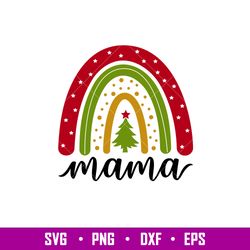 Christmas Boho Rainbow Mama, Christmas Boho Rainbow Mama Svg, Christmas Svg, Merry Christmas Svg,png, dxf,eps file