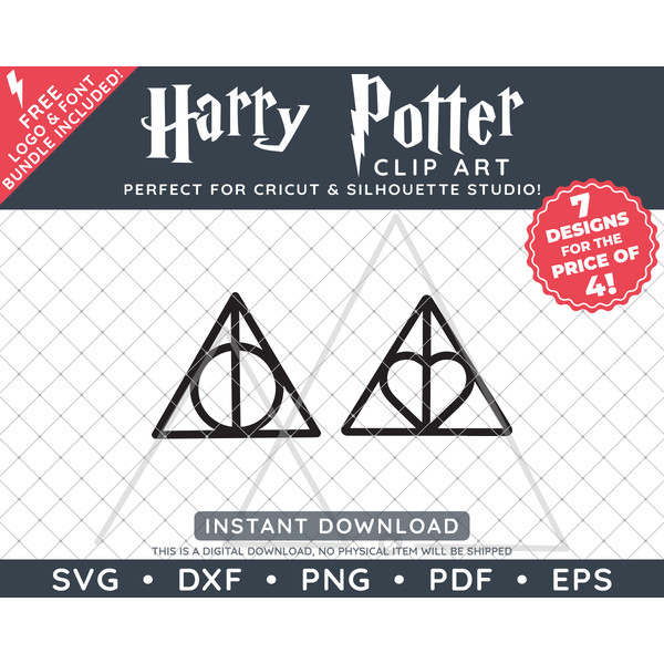 Harry Potter Always Designs with Hallows by SVG Studio Thumbnail5.png