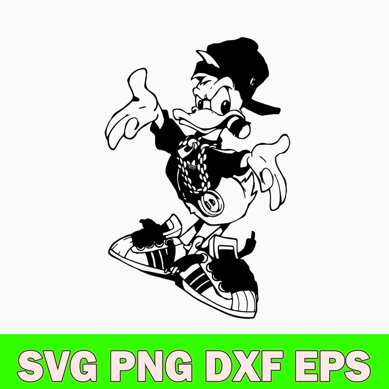 Cool Daffy Duck Svg, Duck Svg, Animal Svg, Png Dxf Eps File.jpg