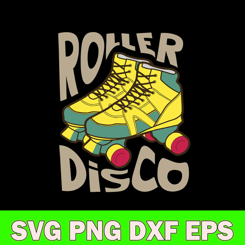 Cool Roller Disco Svg, Roller Skating Svg, Png Dxf Eps File.jpg