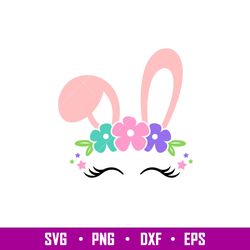 Easter Bunny Face, Easter Bunny Face Svg, Happy Easter Svg, Easter egg Svg, Spring Svg, png, dxf, eps file