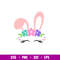 Easter Bunny Face, Easter Bunny Face Svg, Happy Easter Svg, Easter egg Svg, Spring Svg, png, dxf, eps file.jpg