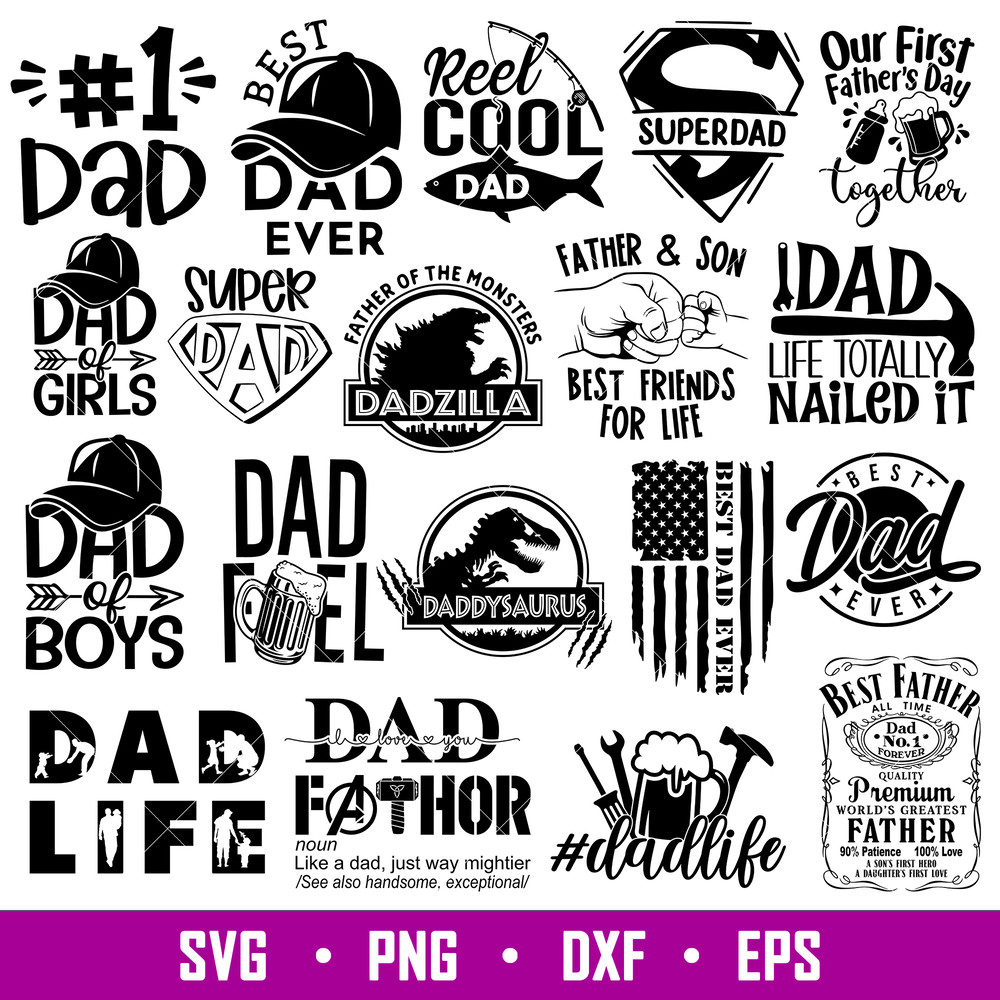 Father Bundle Vol , Father’s Day Bundle Svg, Dad Life Svg, Father’s Day Svg, Best Dad Svg,png,dxf,eps file.jpg