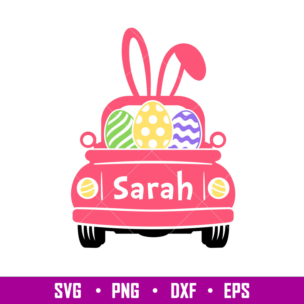 Happy Easter Truck, Happy Easter Truck Svg, Happy Easter Svg, Easter egg Svg, Spring Svg, png,dxf,eps file.jpg