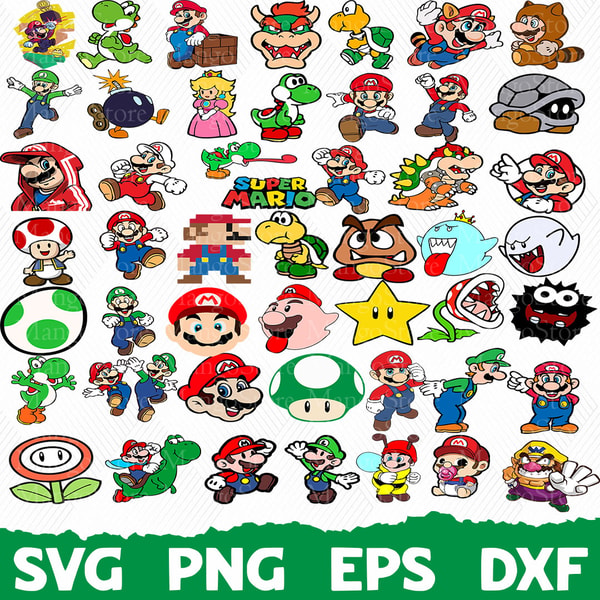 Mario Controller Svg Super Mario Svg, Mario svg bundle, Mario svg files for cricu - Inspire ...