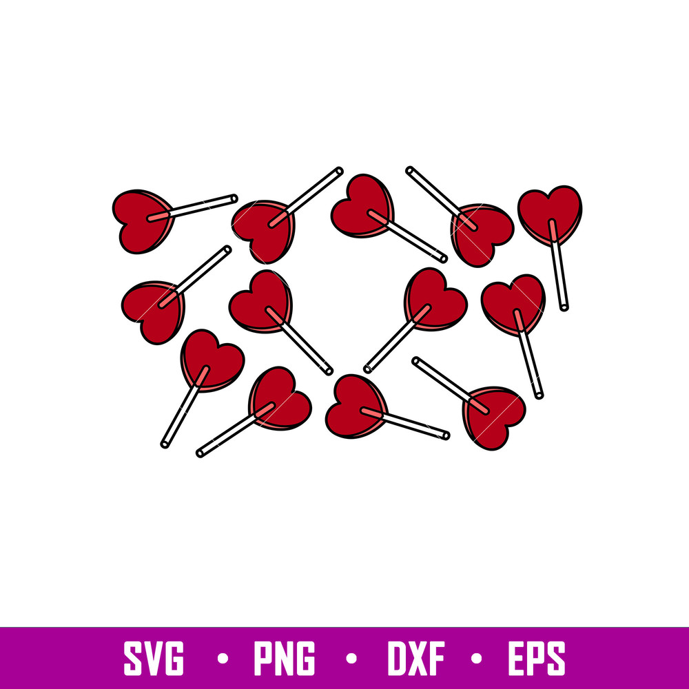 Heart Lollipop Ful Wrap, Heart Lollipop Ful Wrap Svg, Starbucks Svg, Coffee Ring Svg, Cold Cup Svg,png,dxf,eps file.jpg