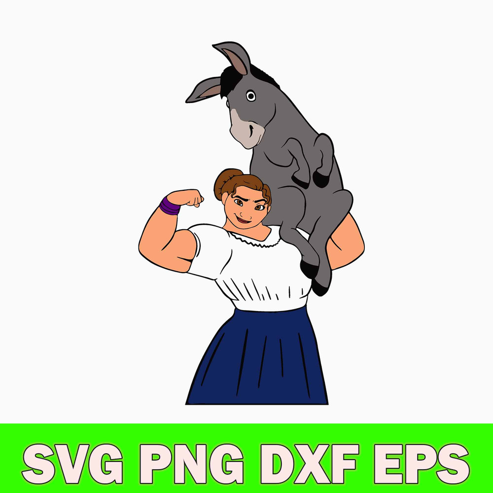 Encanto Luisa and Donkey Svg, Encanto Characters Svg, Disney Svg, Png Dxf Eps File.jpg