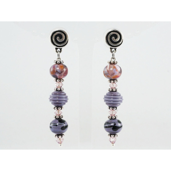 large-purple-glass-earrings