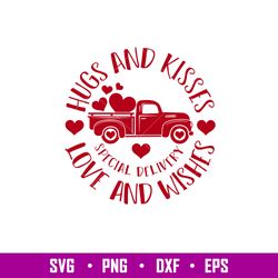 Hugs And Kisses Red Truck
