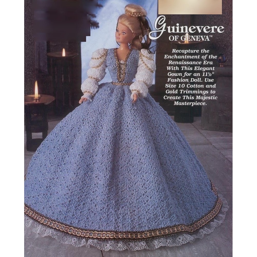 Renaissance Era Elegant Gown Fashion doll Barbie -vintage pattern (2).jpg
