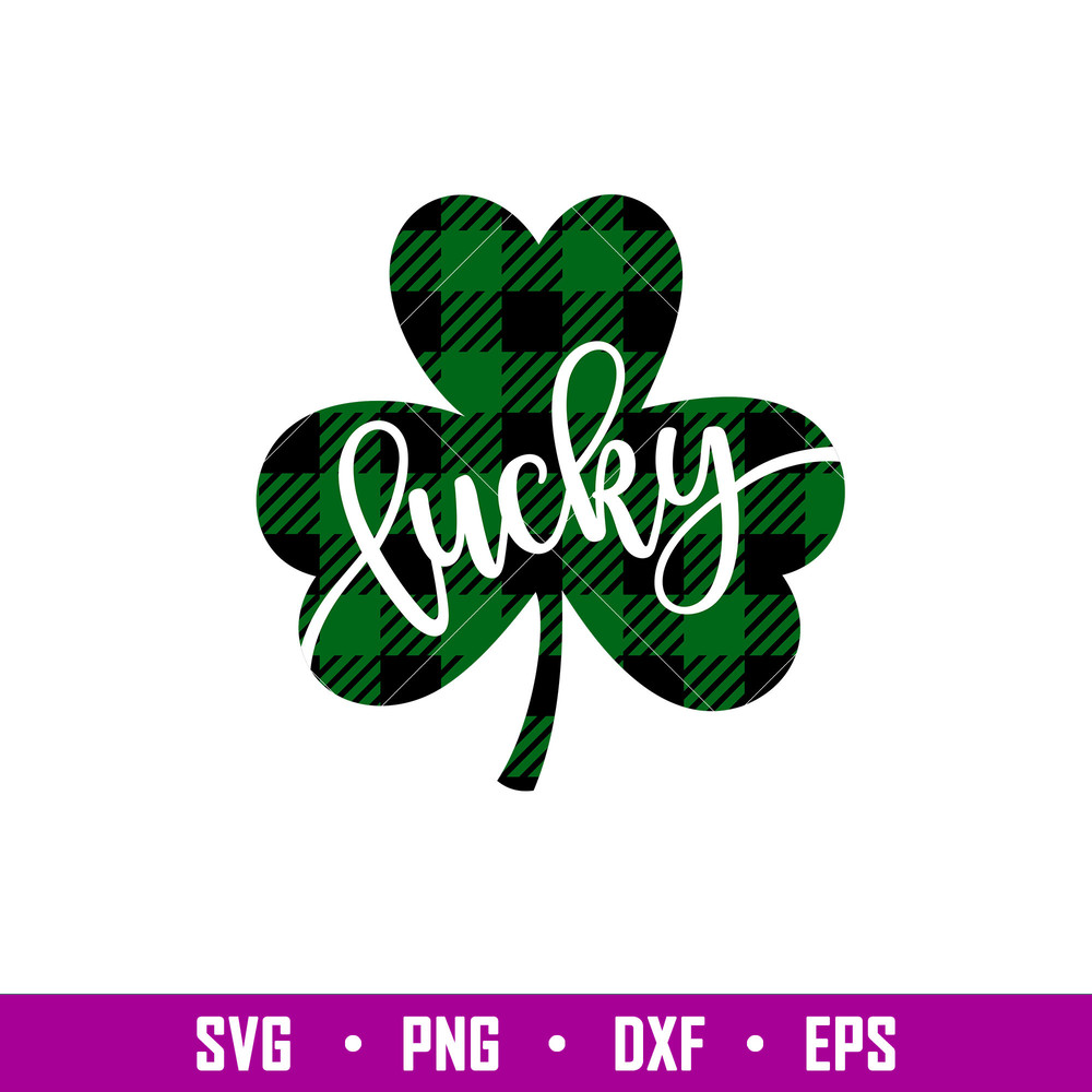 Lucky Buffalo Clover,Lucky Buffalo Clover Svg, St. Patrick’s Day Svg, Lucky Svg, Irish Svg, Clover Svg, png,dxf,eps file.jpg