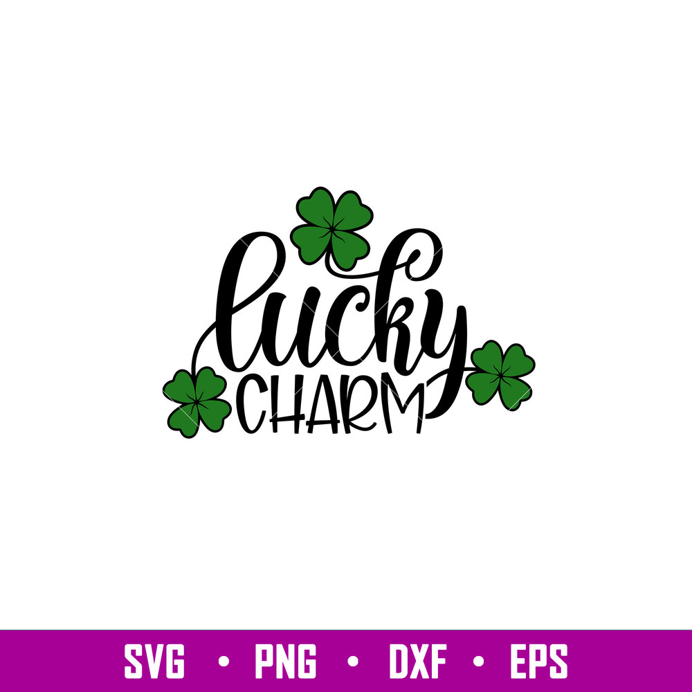 Lucky Charm Clovers, Lucky Charm Clovers Svg, St. Patrick’s Day Svg, Lucky Svg, Irish Svg, Clover Svg, png,dxf,eps file.jpg