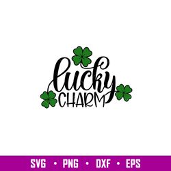 Lucky Charm Clovers, Lucky Charm Clovers Svg, St. Patricks Day Svg, Lucky Svg, Irish Svg, Clover Svg, png,dxf,eps file