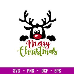 Merry Christmas Cute Raindeer, Merry Christmas Cute Raindeer Svg, Christmas Svg, Merry Christmas Svg, png,dxf,eps file