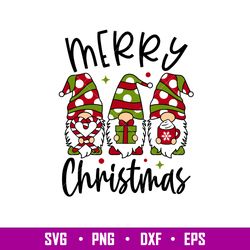 Merry Christmas Gnome,Merry Christmas Gnome Svg, Christmas Lights Svg, Merry Christmas Svg, png,dxf,eps file
