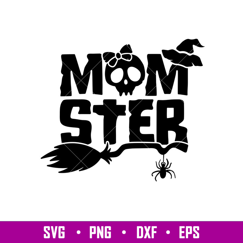 Momster, Momster Svg, Witch Svg, Halloween Svg, png,dxf,eps file.jpg