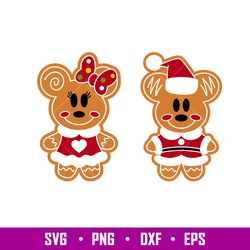 Mouse Gingerbread Cookies, Mouse Gingerbread Cookies Svg, Christmas Svg, Merry Christmas Svg, Santa Claus Svg, png,dxf,e