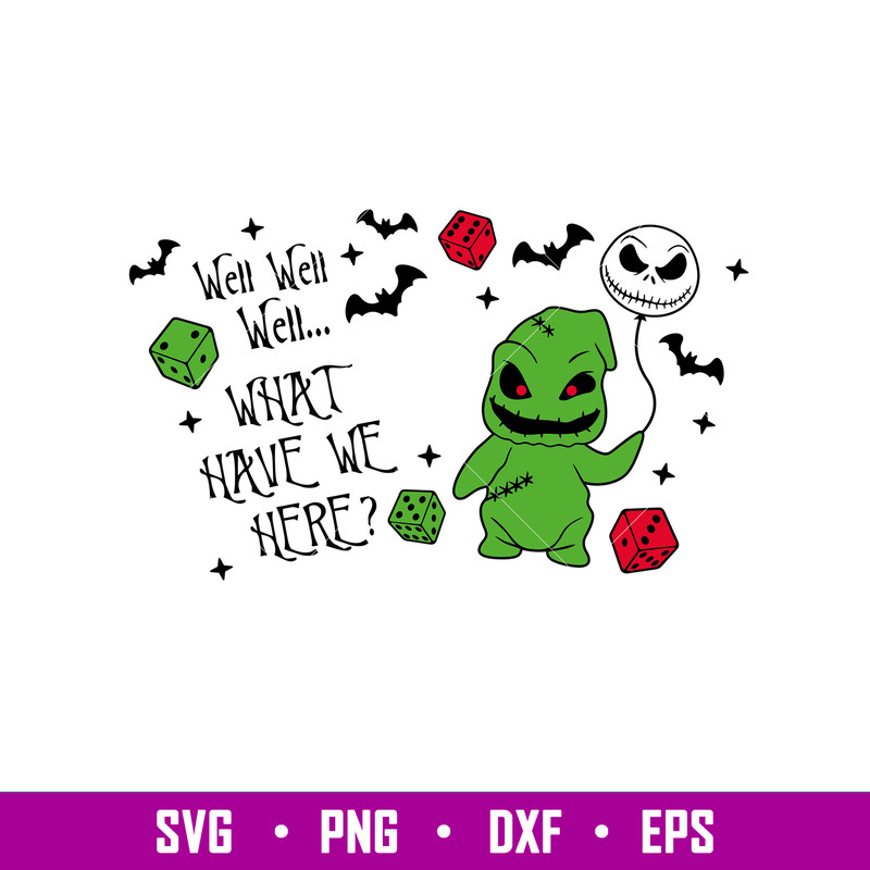 Oogie Boogie Full Wrap, Oogie Boogie Starbucks Full Wrap Svg, Halloween Svg, Spooky Season Svg, Trick or Treat Svg, png,dxf,eps file.jpg