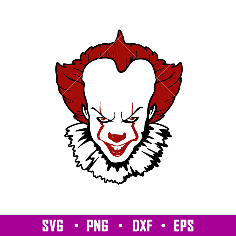 Pennywise, Pennywise Svg, Halloween Svg, Dancing Clown Svg, It Clown Svg, png,dxf,eps file.jpg