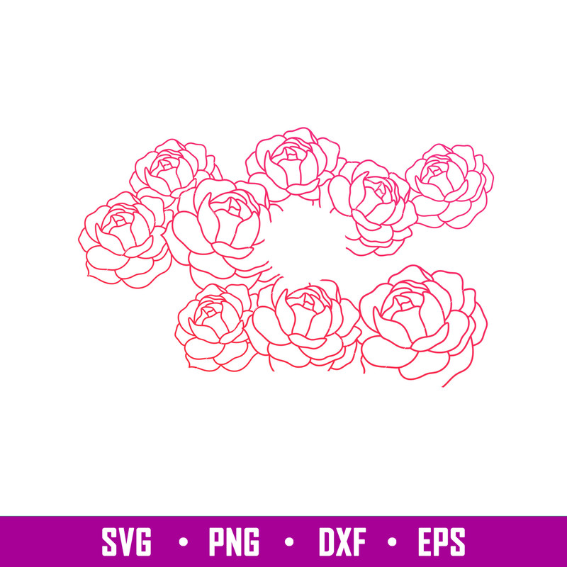 Peonies Full Wrap, Peonies Full Wrap Svg, Starbucks Svg, Coffee Ring Svg, Cold Cup Svg, png,dxf,eps file.jpg