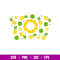 Pineapple Summer Full Wrap, Pineapple Summer Full Wrap Svg, Starbucks Svg, Coffee Ring Svg, Cold Cup Svg, png,dxf,eps file.jpg
