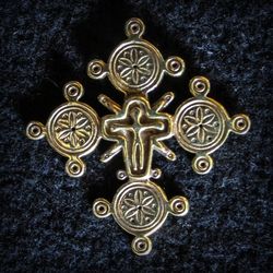 Ukraine brass cross necklace pendant,Vintage Brass Cross,Rustic Brass Cross pendant,ukrainian cross jewelry charm