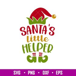 Santas Little Helper, Santas Little Helper Svg, Santa Claus Svg, Christmas Svg, png,dxf,eps file