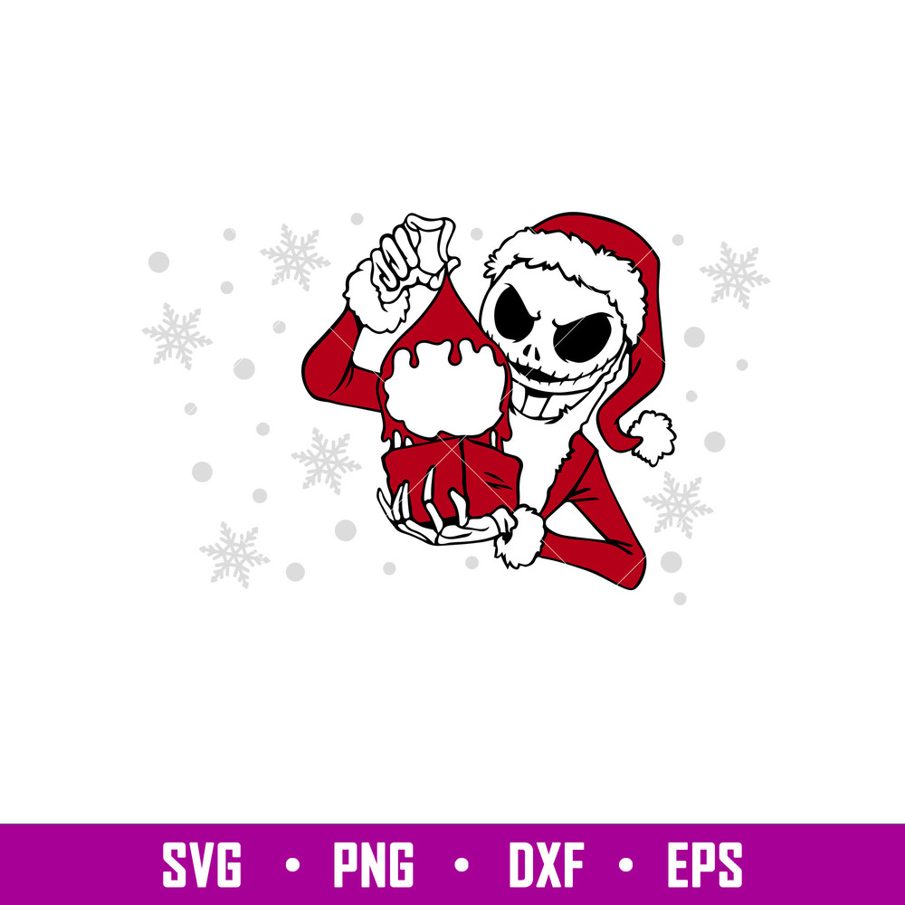 Spooky Jack Full Wrap, Spooky Jack Full Wrap Svg, Starbucks Svg, Coffee Ring Svg, Cold Cup Svg, png,dxf,eps file.jpg