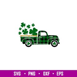 St Patricks Day Truck, Happy St. Patricks Day Truck Svg, St. Patricks Day Svg, Lucky Svg, Irish Svg, Clover Svg, png,dxf