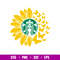 Sunflower Butterfly Starbucks, Sunflower Coffee Starbucks Svg, Summer Svg, Butterfly Svg, png,dxf,eps file.jpg