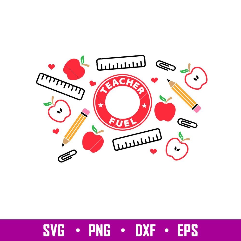 Teach Love Inspire Full Wrap, Teach Love Inspire Full Wrap Svg, Starbucks Svg, Coffee Ring Svg, Cold Cup Svg, png,dxf eps file.jpg