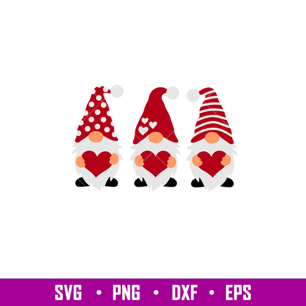 Valentines Day Gnomes, Valentines Gnomes Svg, Gnomes Love Svg, Valentines Day Svg, png,dxf,eps file.jpg