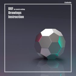 Welding ProjectPlans Drawings Soccer Ball (DXF, PDF)