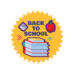 back to school svg png, book png, apple png