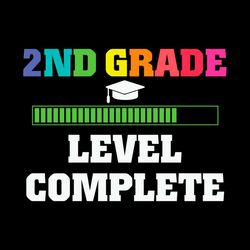 2nd grade level complete svg png, graduation hat svg