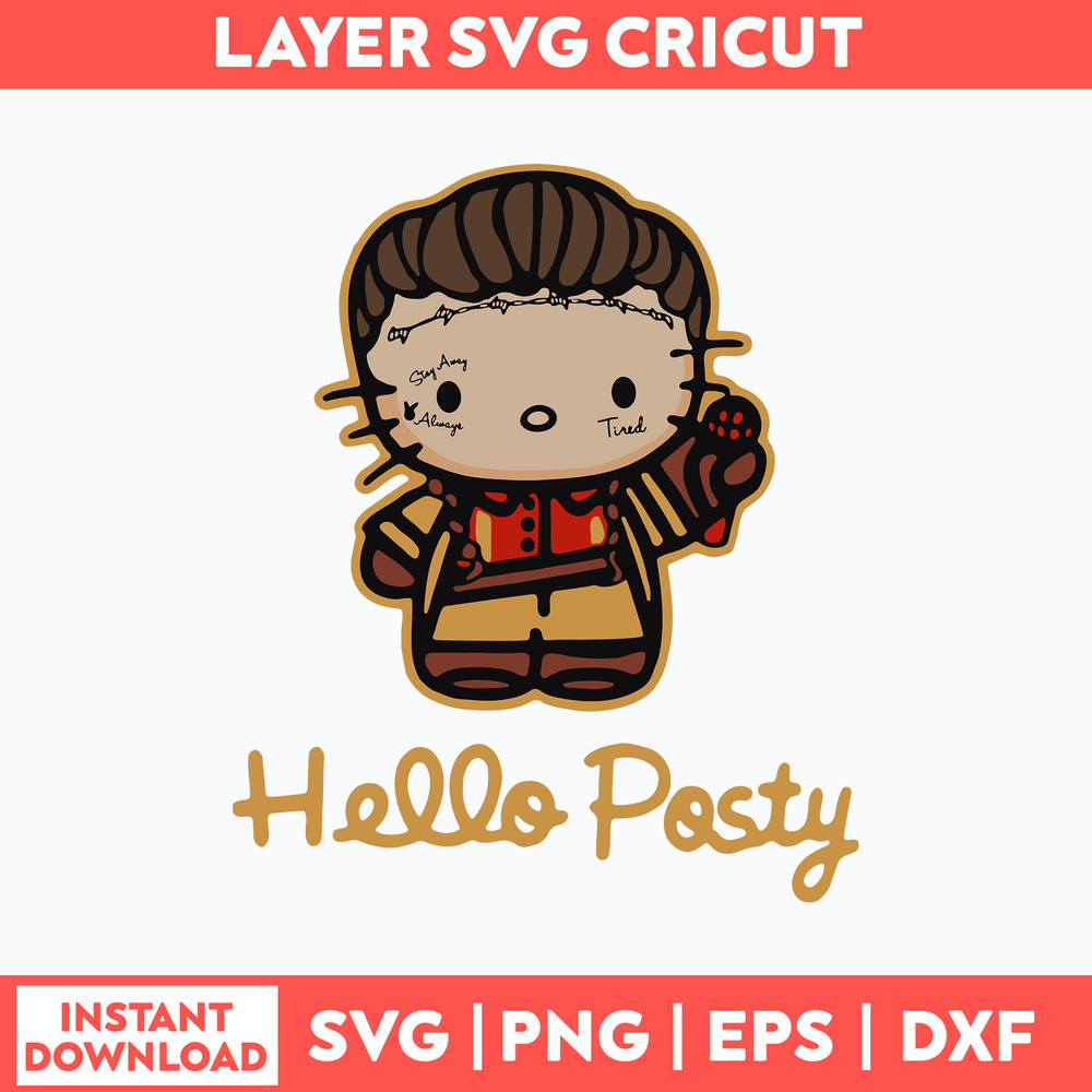 Hello Posty Svg, Hello Kitty Svg, Harry Potter svg, Png Dxf Eps File.jpg