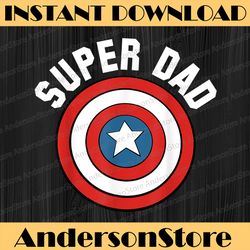 marvel father's day super dad captain america shield best dad daddy father's day happy father's day png sublimation