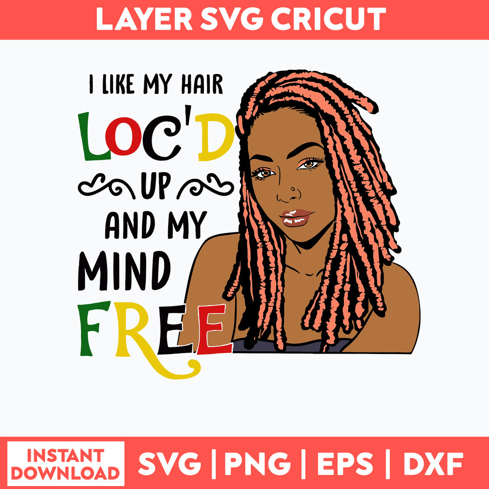 I Like My Hair Loc_d Up And My Mind Free Svg, Png Dxf Eps File.jpg